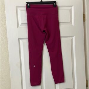 Lululemon Athletica Pink Leggings Vibrant Full-Length Design